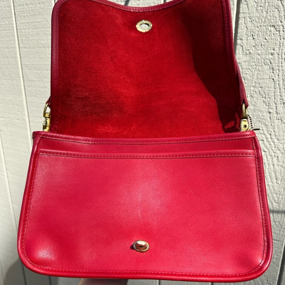 Vintage Coach Bag NYC Convertible Clutch 9635 red - Picture 7 of 15
